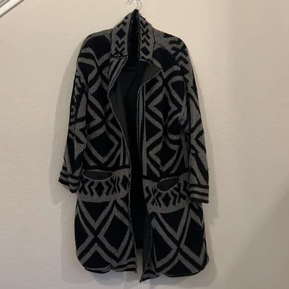 Free People Geo Print Open Cardigan - Picture 3 of 6